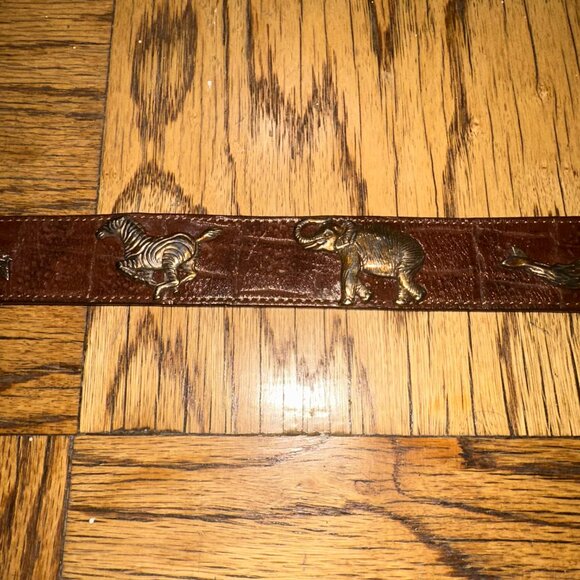 Honest by Brighton Brown Leather Belt Vintage, Endangered Species main image 8